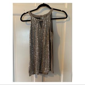 Sparkly grey top
